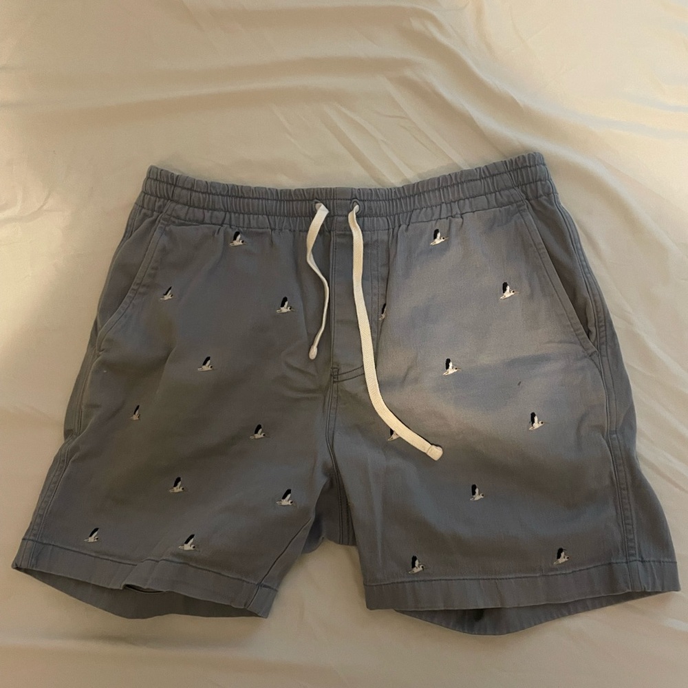 J Crew Blue Stretch Chino Shorts size M